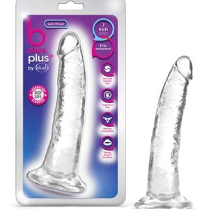 Blush B Yours Plus 7" Lust n' Thrust Dildo - Clear
